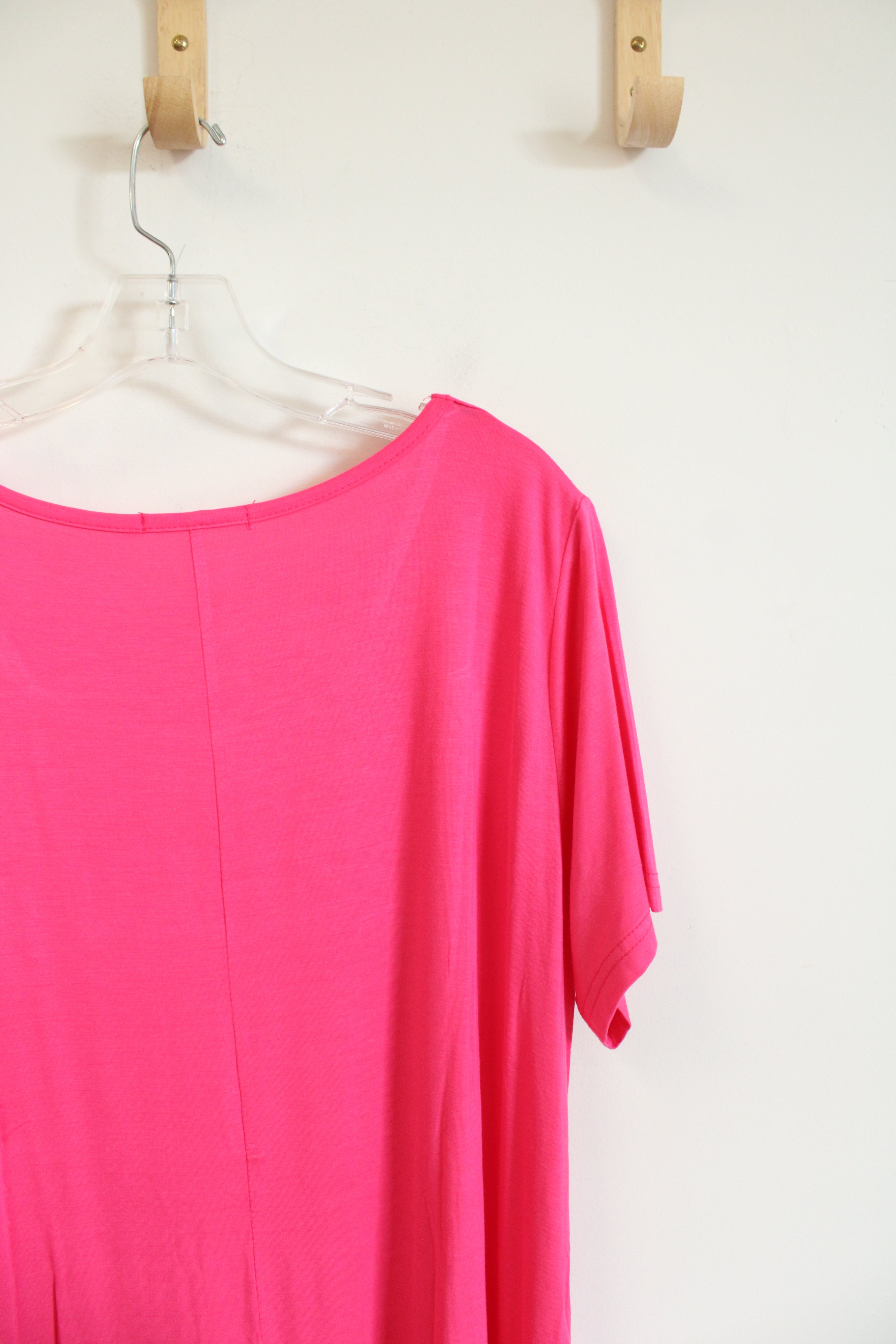 Jollie Lovin Hot Pink Knit Dress | 3X