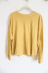 Old Navy Boxy Yellow The Easy Tee | M