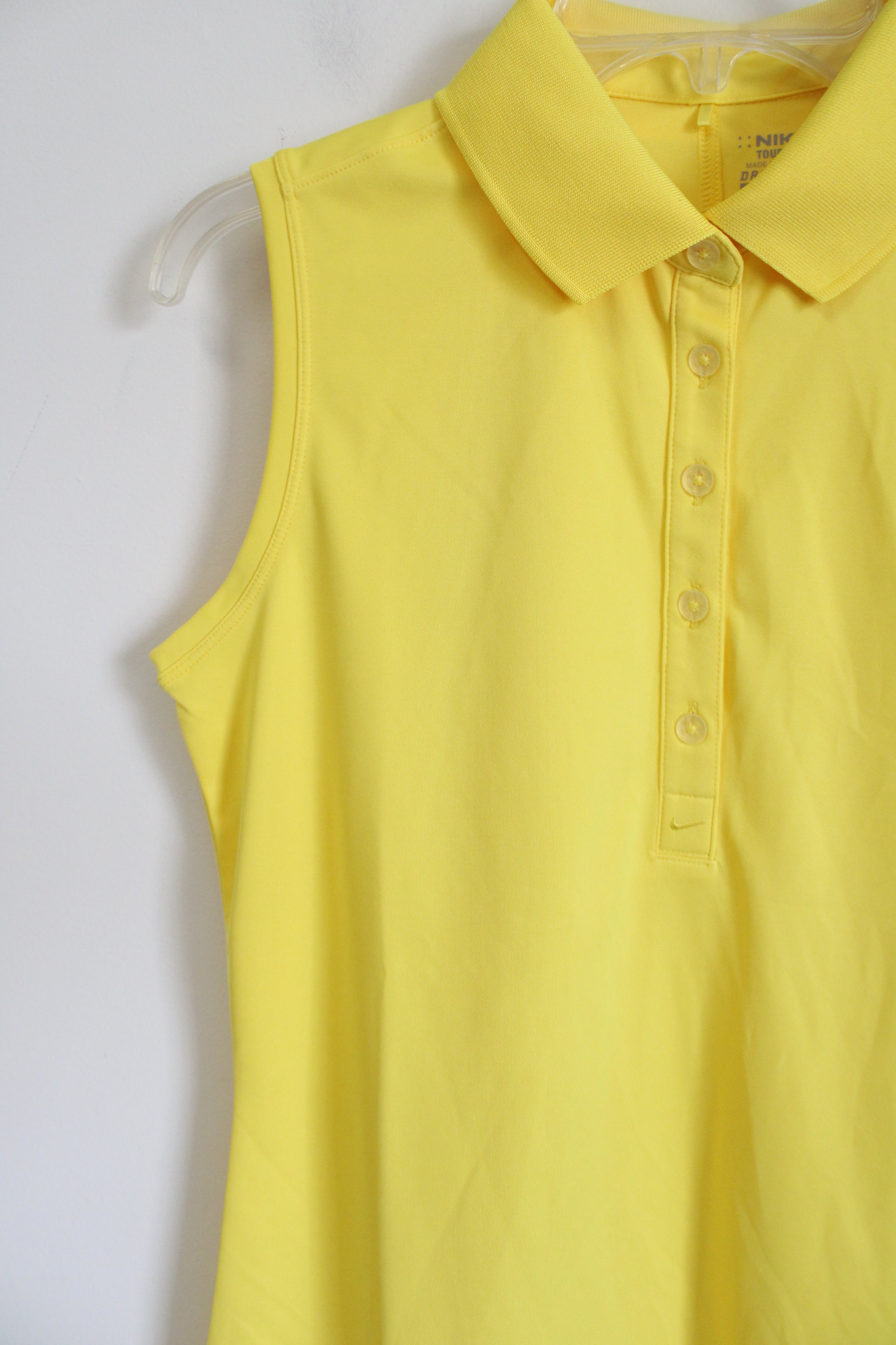 Nike Golf Dri-Fit Sleeveless Yellow Tank | M