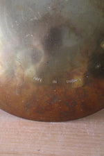 Vintage Solid Brass Made In China Dragon Etched Brass Large Bowl | 11"