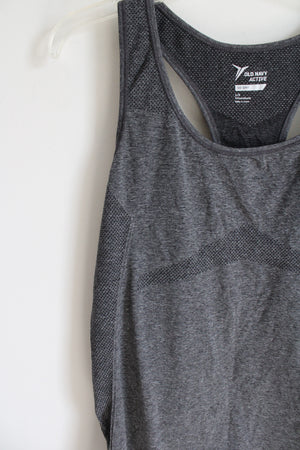 Old Navy Active Fitted Go-Dry Gray Tank | L