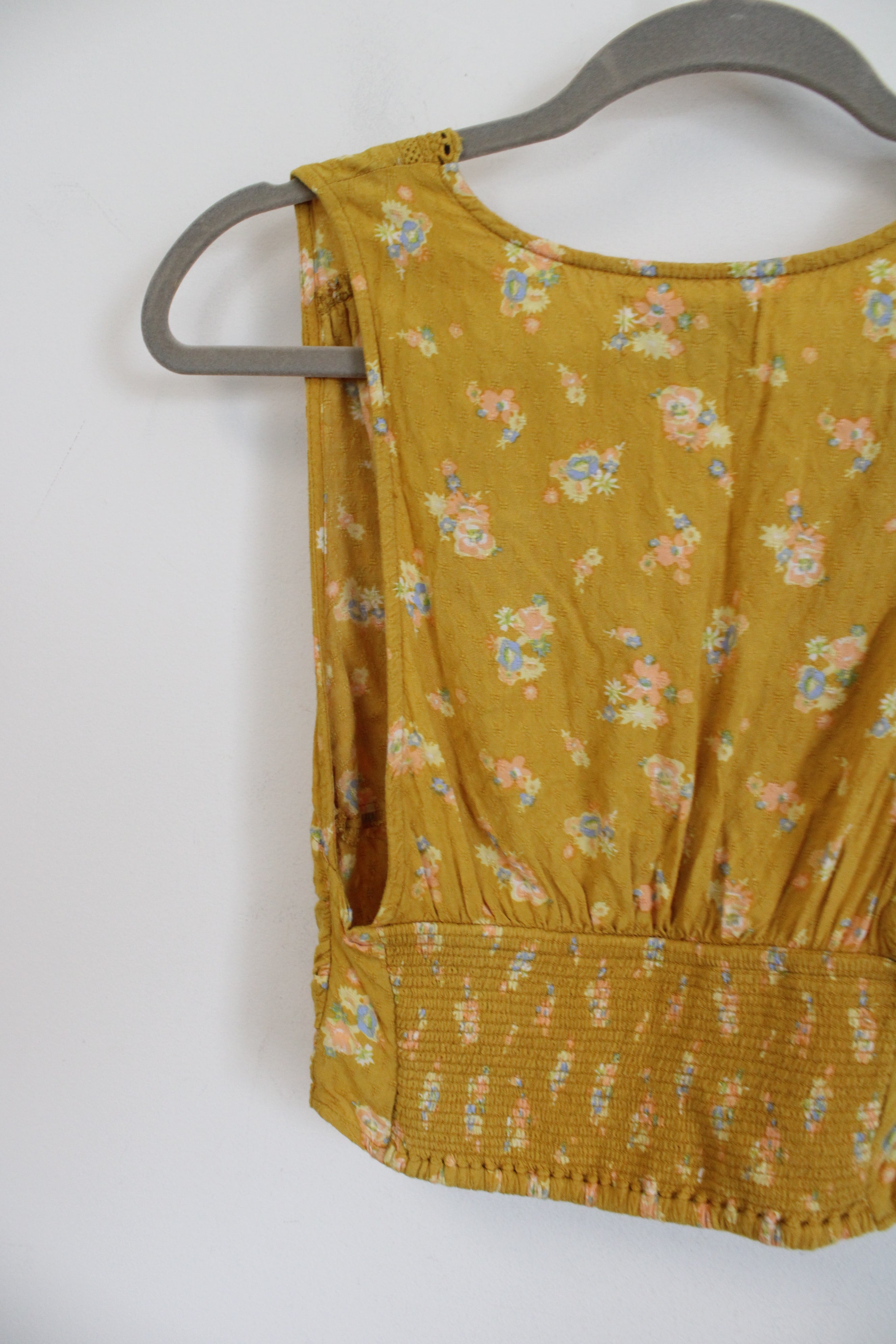 Urban Outfitters Yellow Floral Vest Tank | XS