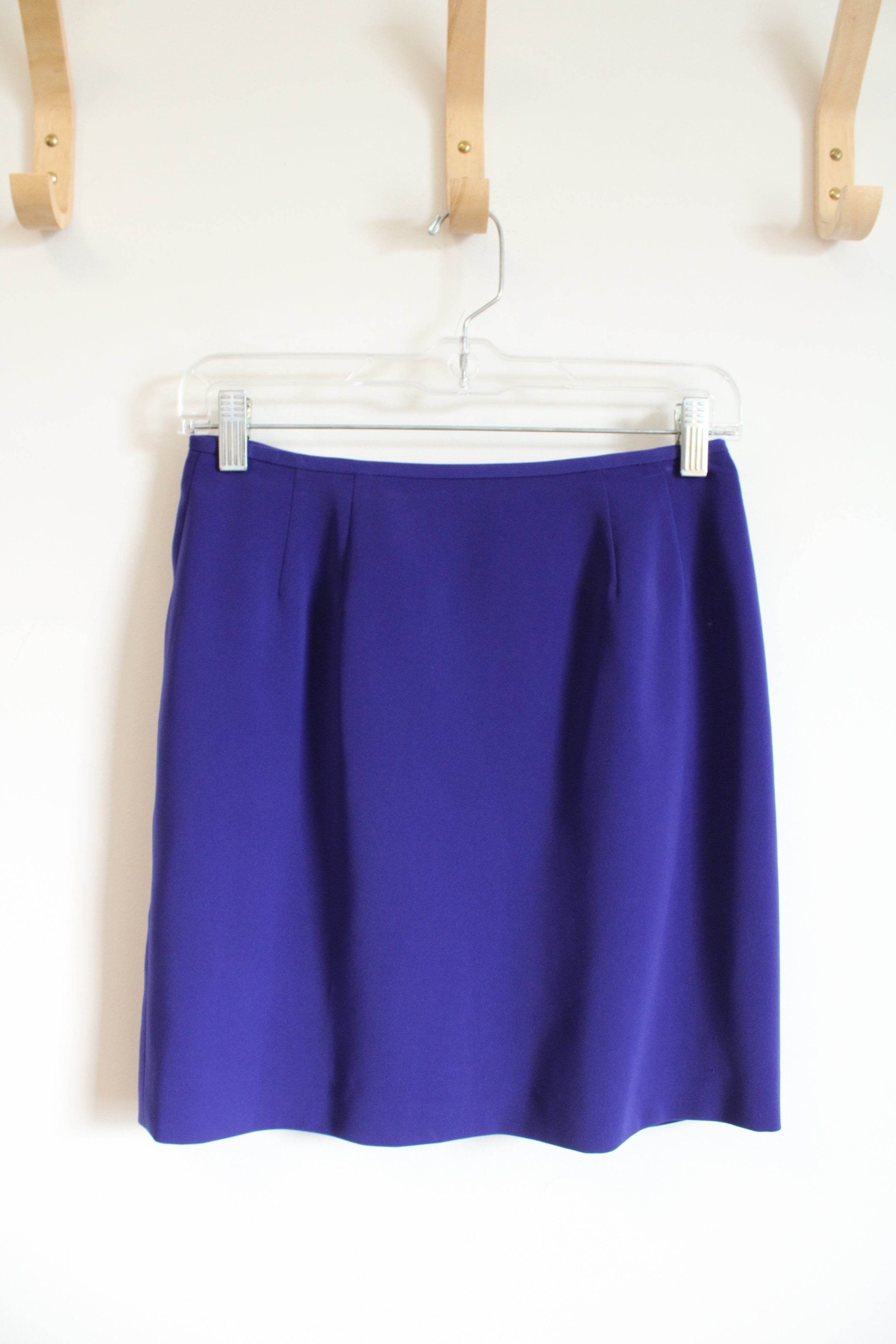 Kasper Dark Purple Mini Skirt | 2 Petite