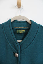 Geiger Austria Teal Button Down Wool Coat | 42