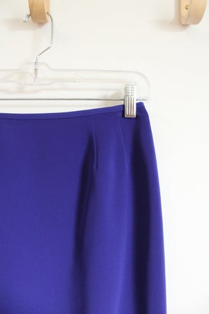 Kasper Dark Purple Mini Skirt | 2 Petite