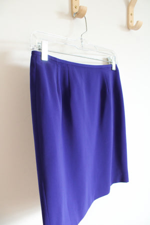 Kasper Dark Purple Mini Skirt | 2 Petite