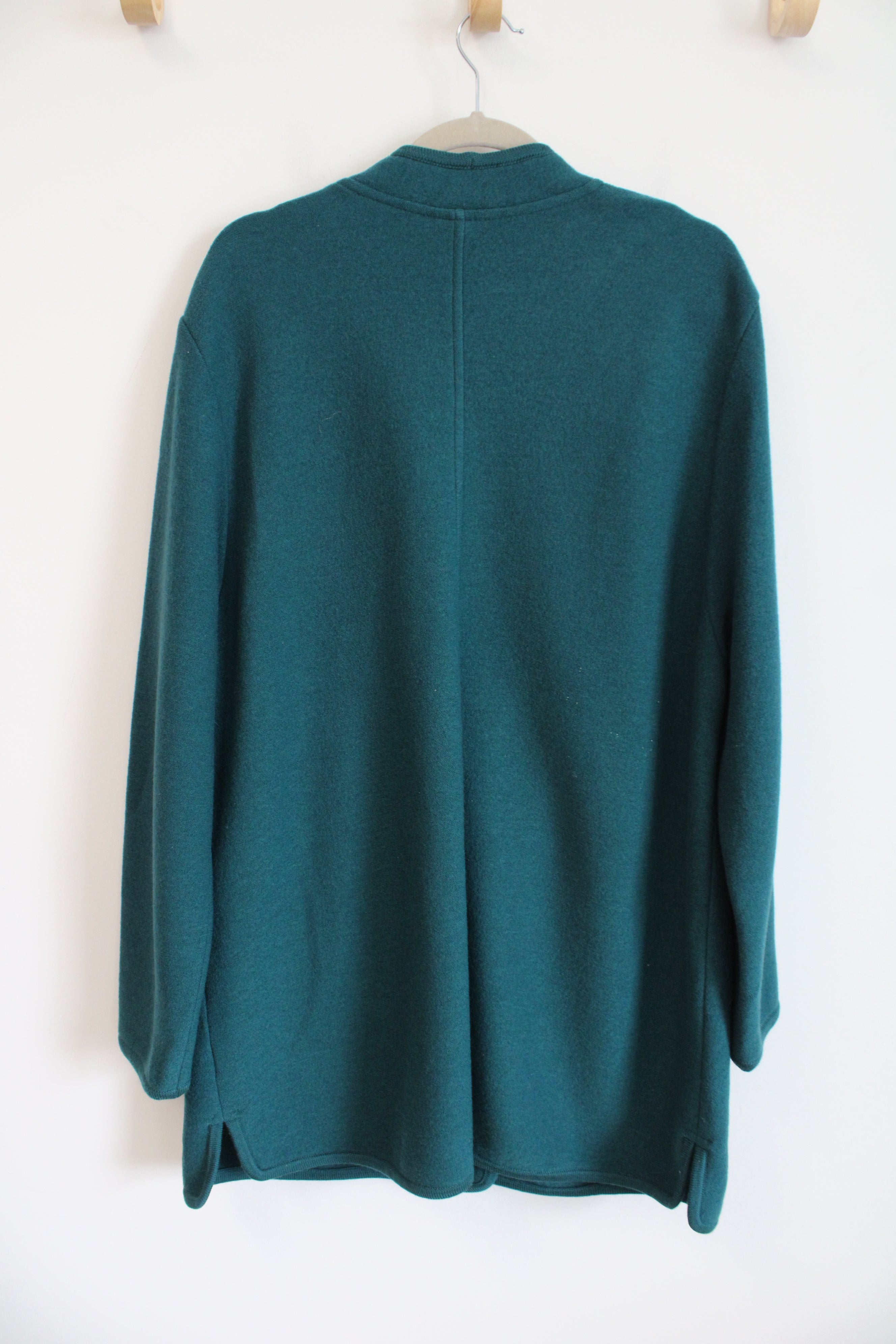 Geiger Austria Teal Button Down Wool Coat | 42