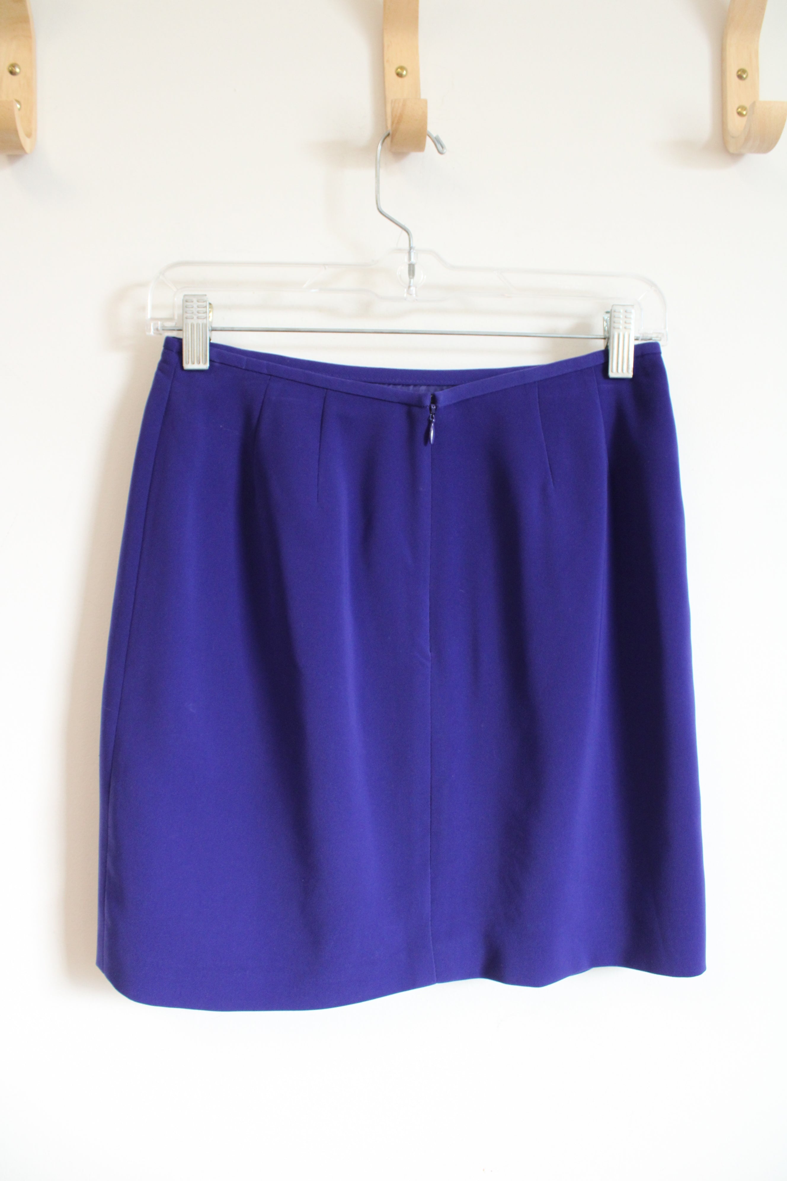 Kasper Dark Purple Mini Skirt | 2 Petite