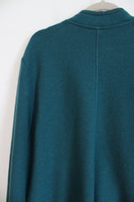 Geiger Austria Teal Button Down Wool Coat | 42