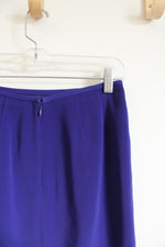 Kasper Dark Purple Mini Skirt | 2 Petite