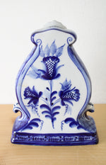 Hand Made In Russia Blue Painted Clock