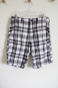 American Eagle Longboard Gray Plaid Shorts | 30