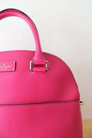 Kate Spade Grove Street Carli Hot Pink Leather Bag