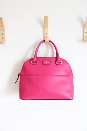 Kate Spade Grove Street Carli Hot Pink Leather Bag