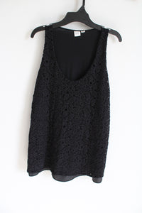 Gap Black Lace Front Tank | M