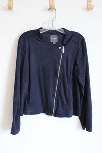 Lysse New York Soft Lightweight Navy Zip-Up Jacket | XL