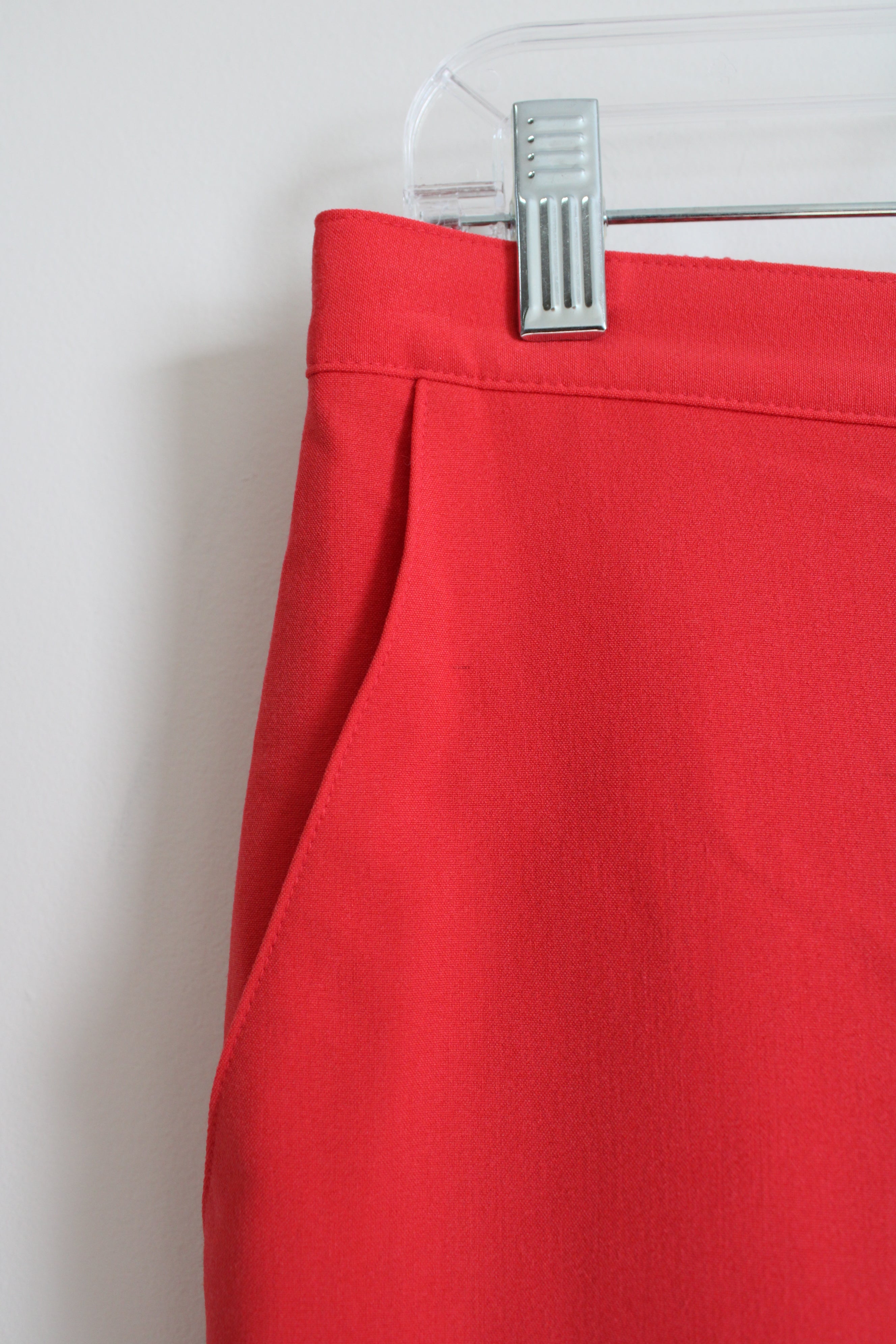 Alfred Dunner Coral Red Ankle Pant | 12 Petite