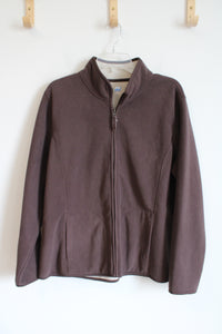 SJB Active Brown Fleece Zip-Up Jacket | XL