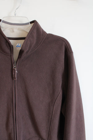 SJB Active Brown Fleece Zip-Up Jacket | XL