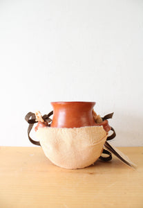 NEW Maku Xauris Orange Stoneware Pottery Crock