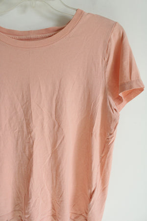 J.Crew Mercantile Broken-In Peach Short Sleeved Tee | S