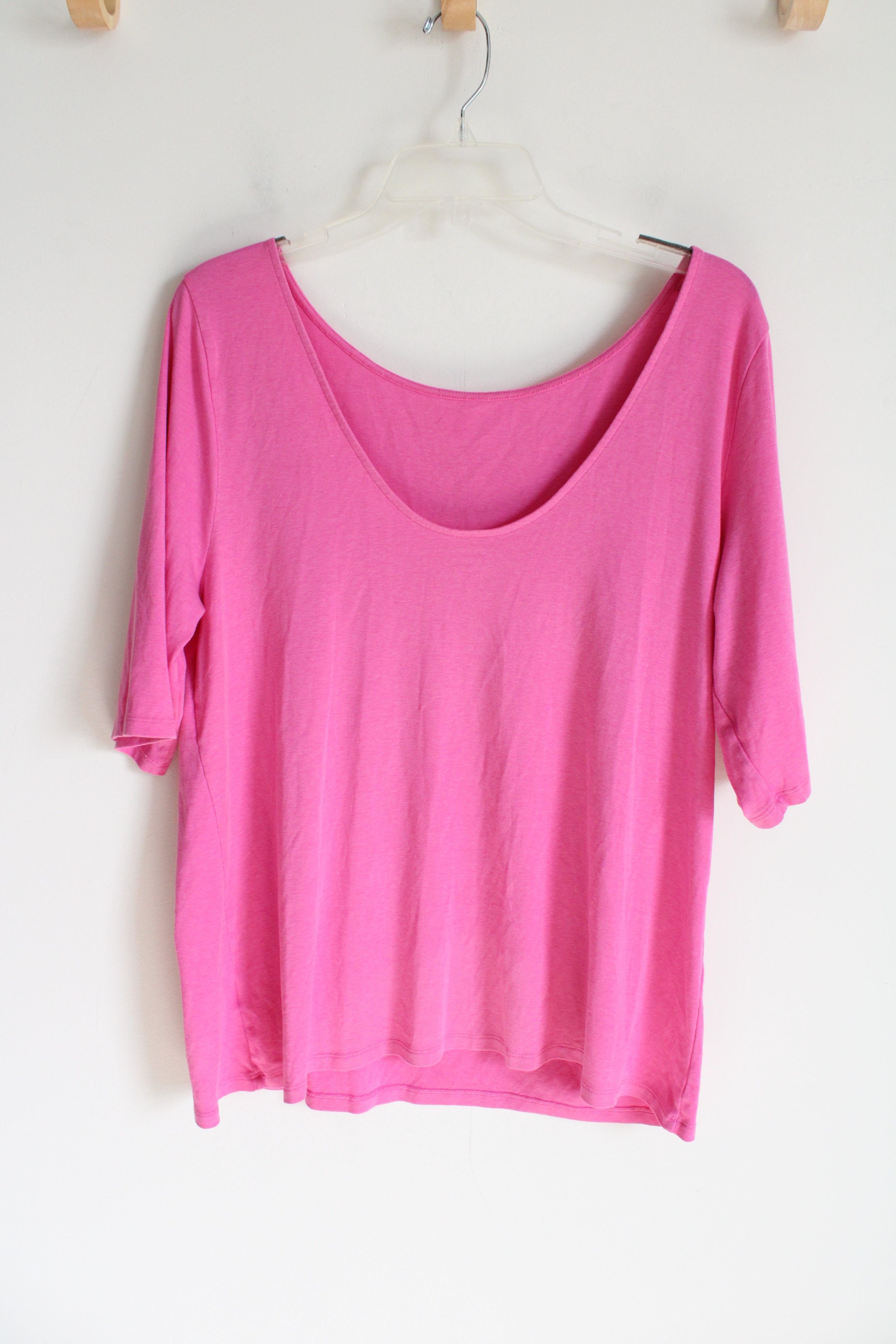 Old Navy Hot Pink Low Back Soft Shirt | XXL