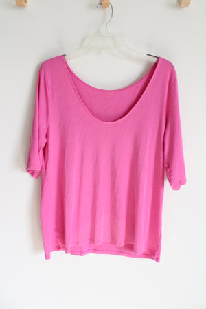 Old Navy Hot Pink Low Back Soft Shirt | XXL