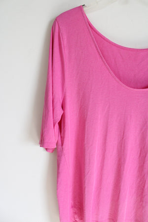 Old Navy Hot Pink Low Back Soft Shirt | XXL