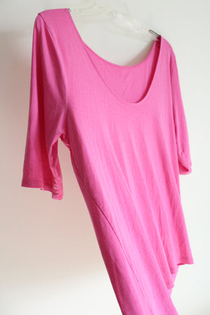 Old Navy Hot Pink Low Back Soft Shirt | XXL