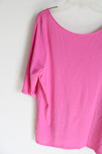 Old Navy Hot Pink Low Back Soft Shirt | XXL