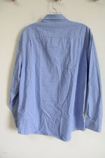 Nautica Blue Gingham Button Down Shirt | XL