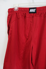 Nike Red & Black Athletic Shorts | L