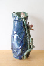 Yi Lin Arts And Treasures Blue & Green Flower Ceramic Vase