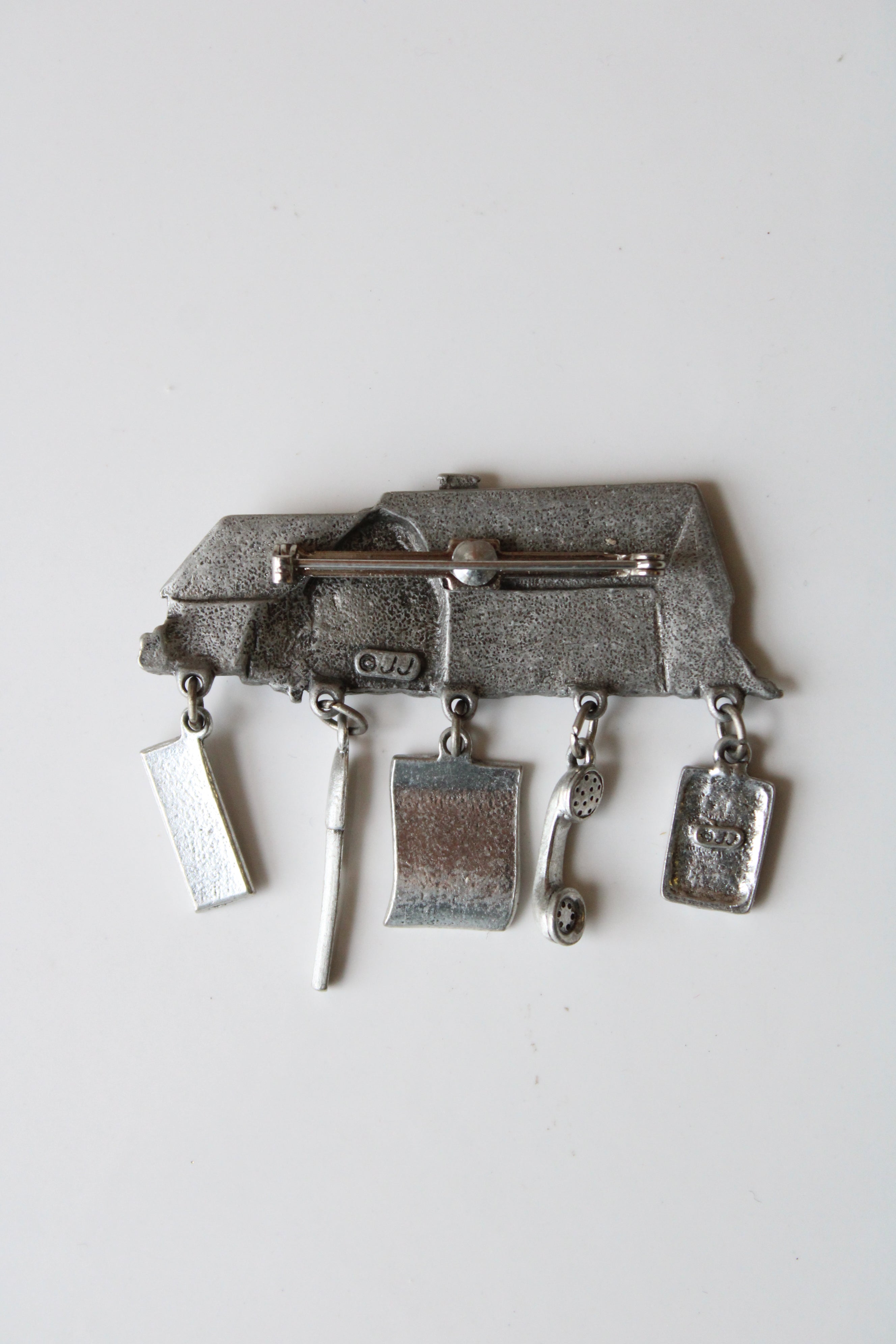 JJ Real Estate Realtor Pewter Silver Charm Pin