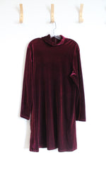 Tracy Spencer Vintage Red Velvet Turtleneck Dress | 16