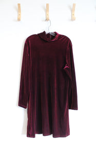 Tracy Spencer Vintage Red Velvet Turtleneck Dress | 16