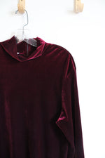 Tracy Spencer Vintage Red Velvet Turtleneck Dress | 16