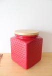 Conagra Brands Red Textured Ceramic Jar