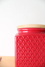 Conagra Brands Red Textured Ceramic Jar