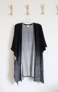 NEW LuLaRoe Black & Gray Savannah Cardigan | S/M