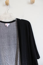 NEW LuLaRoe Black & Gray Savannah Cardigan | S/M