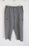 Reel Legends Performance Outfitters Gray Convertible Hiking Pants | XL (40/42)