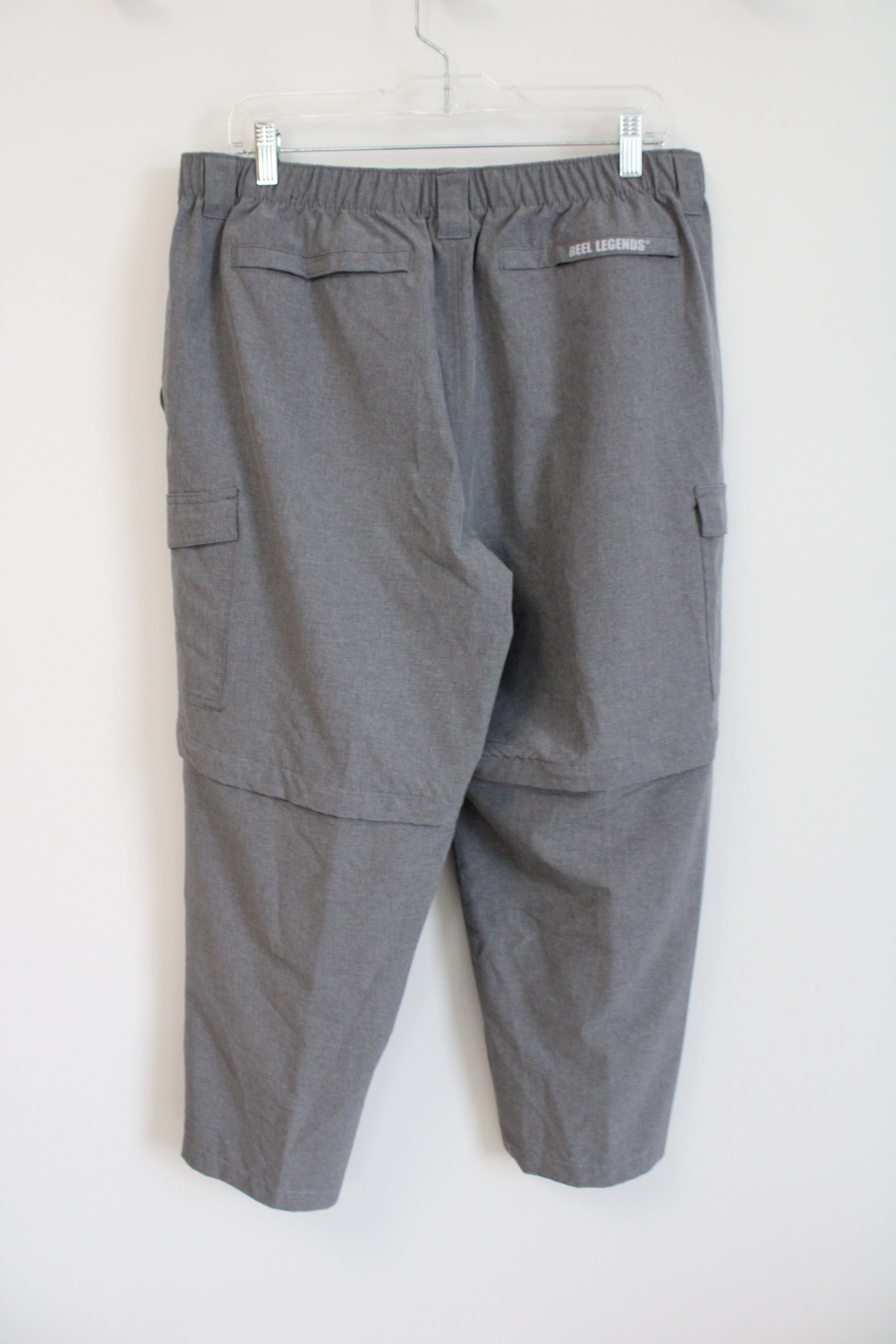 Reel Legends Performance Outfitters Gray Convertible Hiking Pants | XL (40/42)