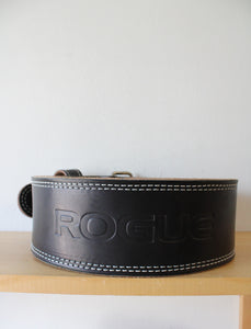 Rogue USA Black Leather Weight Lifting Belt