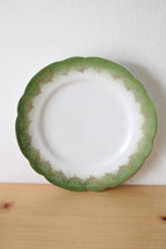 KPM Germany Green Gold Porcelain Plate | 8"