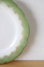 KPM Germany Green Gold Porcelain Plate | 8"