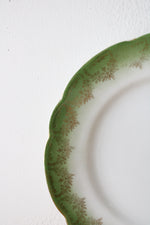 KPM Germany Green Gold Porcelain Plate | 8"