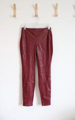 NEW White House Black Market Red Faux Leather Pants | 4