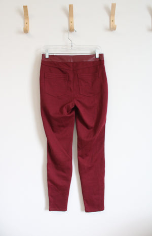 NEW White House Black Market Red Faux Leather Pants | 4