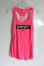 Under Armour Neon Pink Logo Tank | L